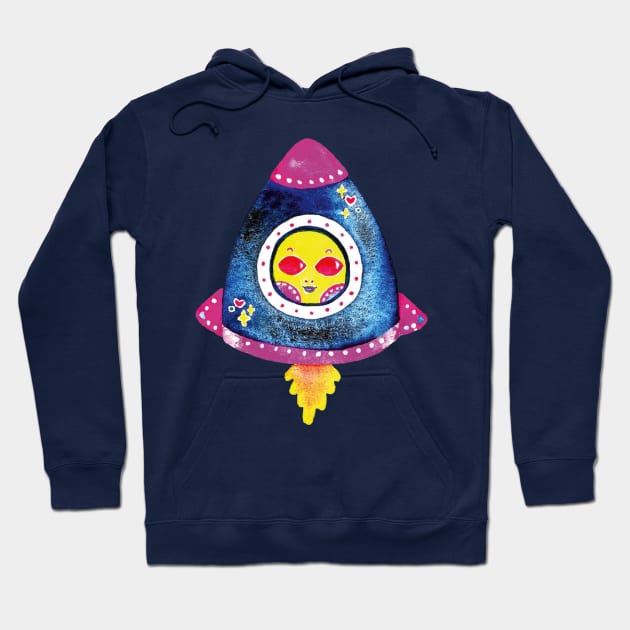 towards outer space Hoodie by Littlefluffy